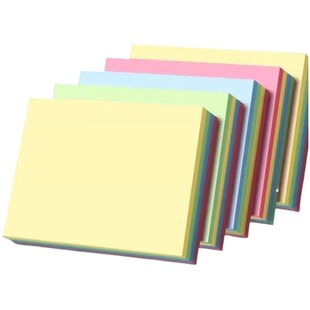 彩色便利贴办公用高颜值便签纸标签贴纸小条学生彩色初中生用备忘留言粘性强大号可自粘贴学习迷你记事不留胶