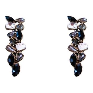 夸张欧美黑色项链女款2025新款轻奢小众高级感复古锁骨链礼服配饰