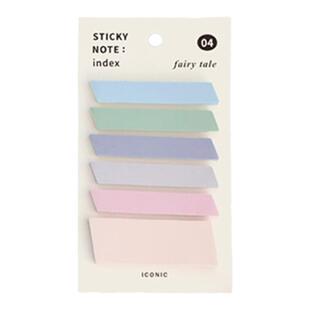 韩国iconic彩虹条型N次便利贴留言索引分页标记贴箭头重点便签ins