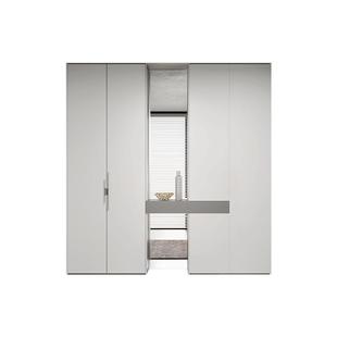 全友全屋定制走入式衣柜现代简约衣帽间一体卧室入户鞋柜定做家具