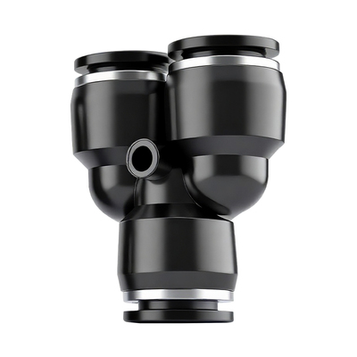 气动快速接头PY三通PG PEG PW变径PE PY三通气管快插4 6 8 10-8mm