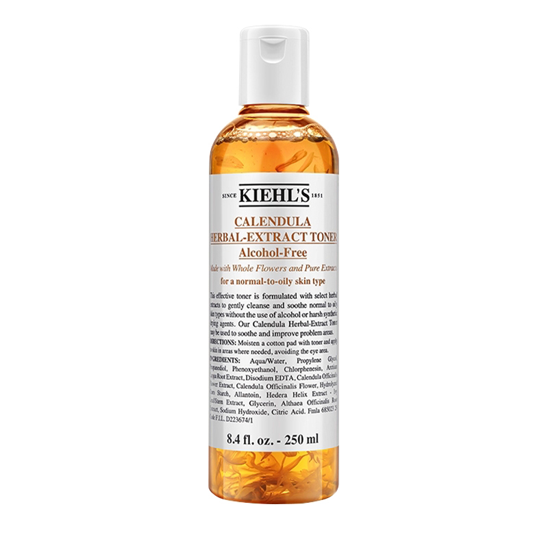 Kiehl's/科颜氏金盏花植萃爽肤水250ml 控油湿敷水舒缓痘痘