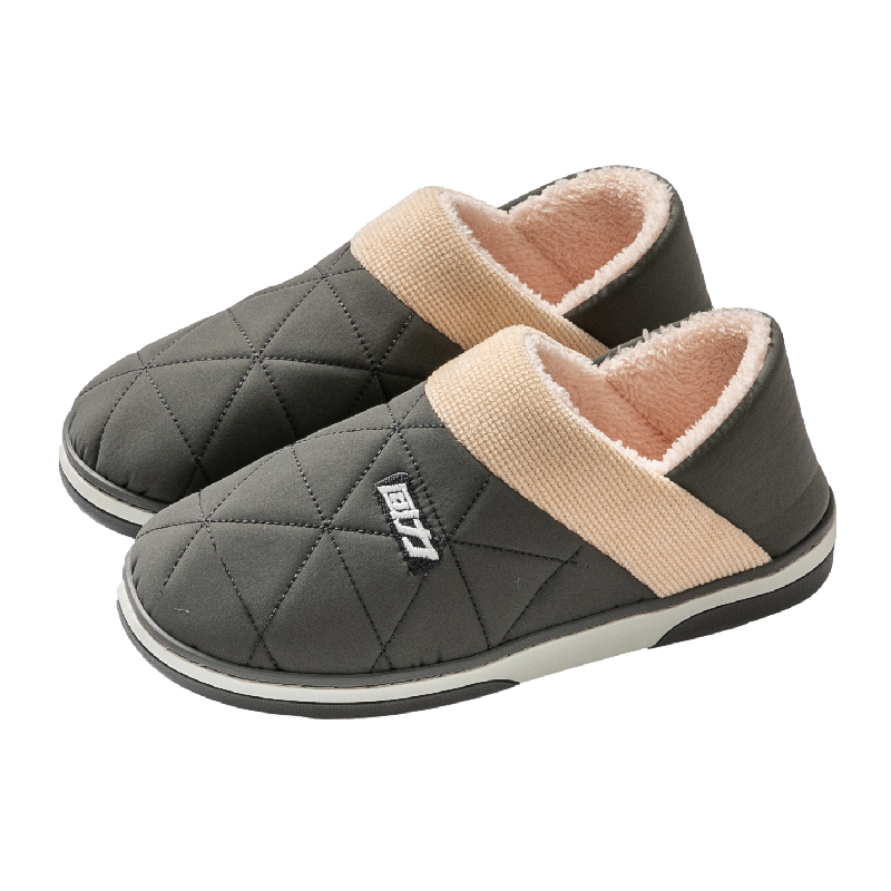 回力棉拖鞋男士冬季保暖包跟新款室内软底居家居加绒棉鞋女式冬天