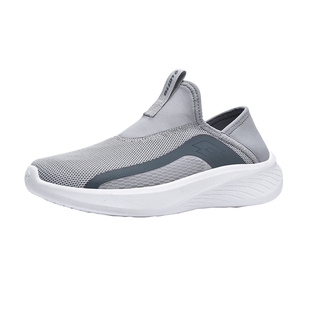 LOTTO乐途男鞋一脚蹬运动鞋2026春夏新款轻便软底网面透气休闲鞋