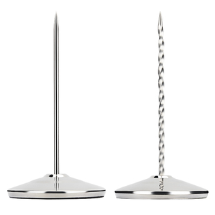 加厚不锈钢插单器厨房餐厅 单据小票传票收据单插纸器票叉插单针