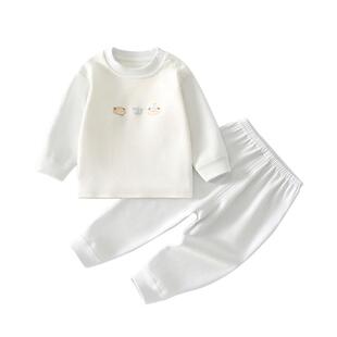 婴儿衣服秋季分体套装小月龄婴幼儿宝宝贴身秋衣内搭睡衣a类6男宝