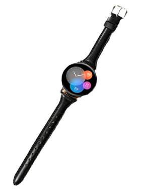 适用三星Galaxy watch6/7/FE手表带小蛮腰9/8classic真皮腕表带运动智能红色5/pro/4/classic/3智能GearS4