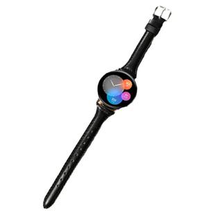 适用三星Galaxy watch6/7/FE手表带小蛮腰8classic真皮腕表带运动智能红色5/pro/4/classic/3智能GearS4 配件