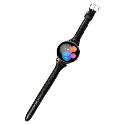 适用三星Galaxy watch6/7/FE手表带小蛮腰8classic真皮腕表带运动智能红色5/pro/4/classic/3智能GearS4 配件