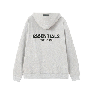 植绒字母ESSENTLAIS FOGESS2025卫衣连帽男秋冬嘻哈重磅高街美式