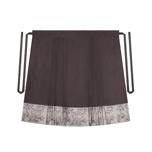 箐竹织造司原创明制汉服仿妆花飞机袖百搭吊带水墨国风马面裙套装