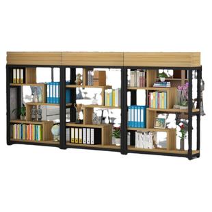 办公室铁艺隔断置物架屏风简约落地书柜工业风玄关矮隔断装饰花架