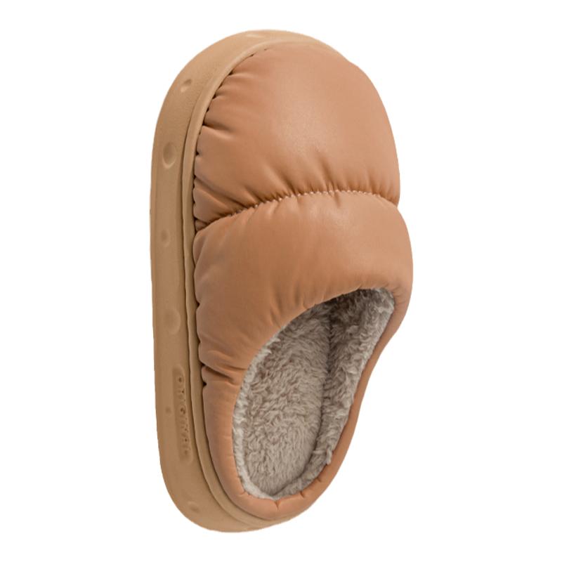 棉拖鞋女冬季室内家居家防水内里加绒保暖厚底防滑情侣棉鞋男冬季