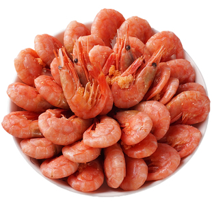 北极甜虾熟冻刺身即食腹籽头籽国王美人鱼北极熊新鲜冷冻原箱冰虾