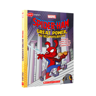 英文原版学乐漫画蜘猪侠Great Power, No Responsibility (Spider-Ham) 有能力，无责任儿童漫画式趣味情节阅读漫威英雄故事