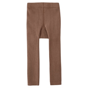 婴儿打底裤春秋儿童居家内穿纯色百搭长裤女童针织裤子宝宝连裤袜
