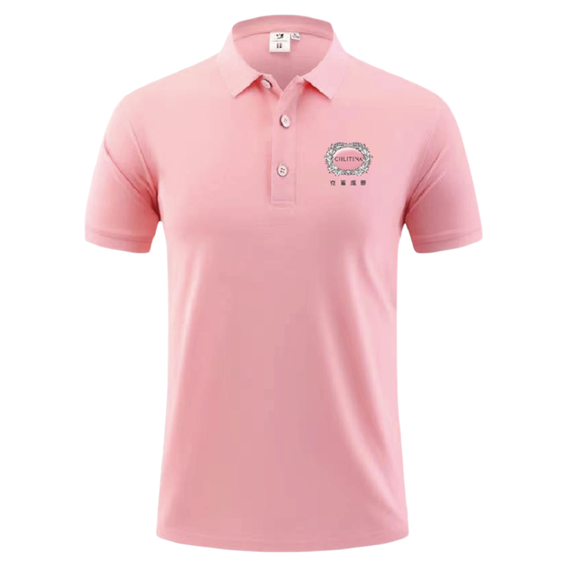 冰丝POLO衫短袖克丽缇娜工作服T恤定制夏季翻领团建广告文化衫