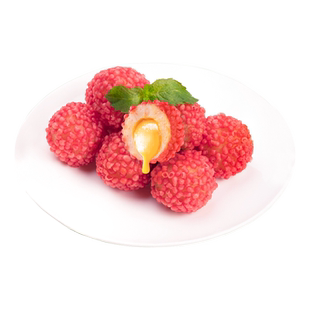 千味央厨咸蛋黄荔枝形虾球200g脆花粒酒店餐厅半成品油炸点心食材