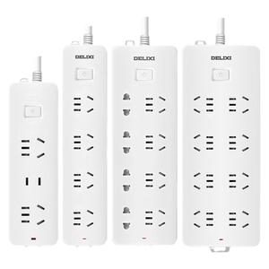 德力西国标插座插排插线板家用拖线板电源插板转换器多功能防过载