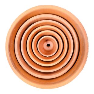 日本进口常滑烧盆朱泥朱温盆素烧盆红陶花盆带底孔红陶陶瓷盆