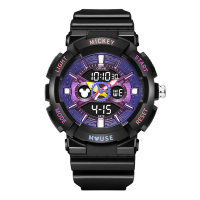 迪士尼女款学生运动防水电子手表