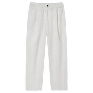 流石男装本白经典牛仔长裤2026年夏季男款耐磨休闲高端百搭直筒裤