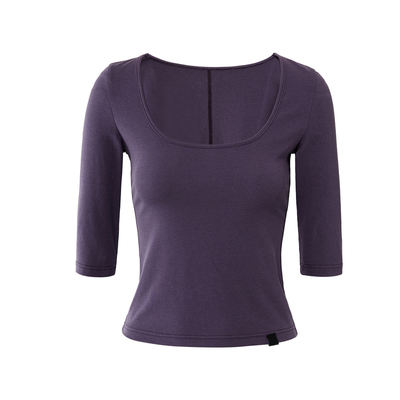 SMIIILE修身显瘦U领T恤女上衣夏