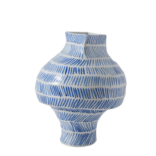 景德镇中式复古青花瓷陶瓷落地大花瓶酒店样板间装饰品摆件高级感