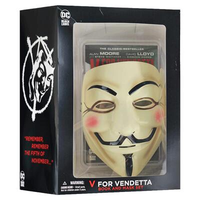 V字仇杀队 豪华版 附面具套装 英文原版 V for Vendetta Book and Mask Set  绘本小说 英文版 Alan Moore 进口英语书籍