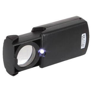 30x21mm光学玻璃镜片LED灯放大镜抽屉式30倍古玩钻石珠宝玉器鉴定