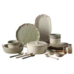 景德镇日式碗碟套装家用粗陶餐具陶瓷饭碗碗筷碗盘组合高级感轻奢