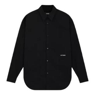 【现货】WE11DONE TRACK美式潮牌新款纯色廓形长袖衬衫衬衣外套男