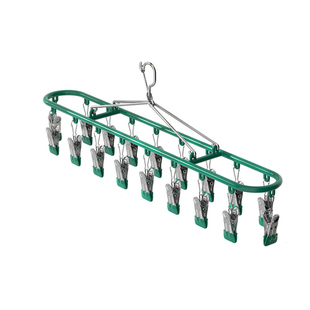 不锈钢袜子晾晒架多夹子家用无痕挂架内衣内裤晾衣架阳台防风神器