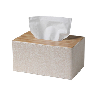 实木质中式酒店餐桌抽纸巾盒高档级感家用客厅轻奢风创意定制logo