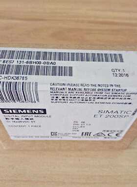 议价西门子ET200SP 6ES7131-6BH01-0BA0 24VDC6ES7 131-6BHO1全新