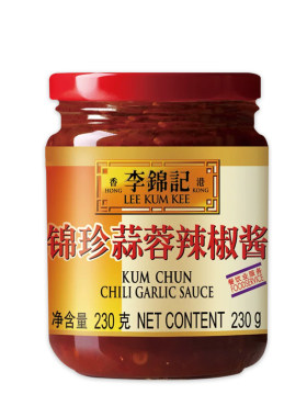 李锦记锦珍蒜蓉辣椒酱230g家用香辣剁椒酱商用烧烤大蒜泥辣酱