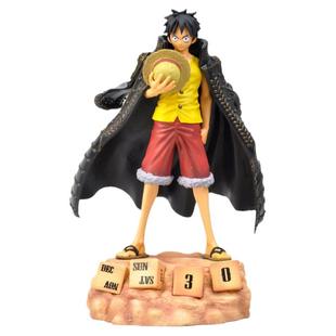 日版万代正品 海贼王 万年历系列 路飞 中古老物景品手办现货