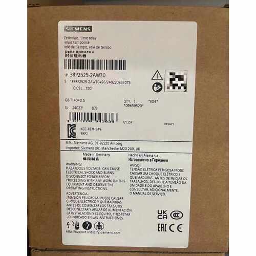 询价时间继电器 3RP2525-2AW30