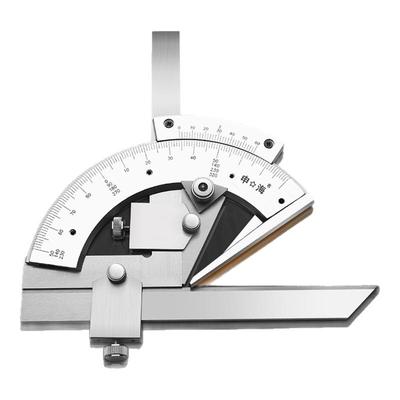 上海申工万能角度尺不锈钢游标
