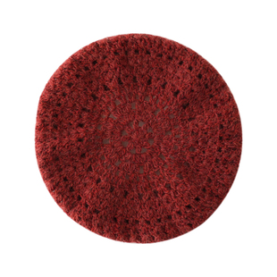 回归线 钩针手工diy编织帽子 羊毛线马海毛贝雷帽 送视频教程图解