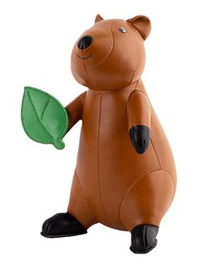 zuny皮质简约现代家居摆件