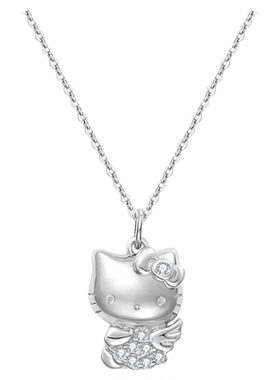 三丽鸥凯蒂猫纯银项链