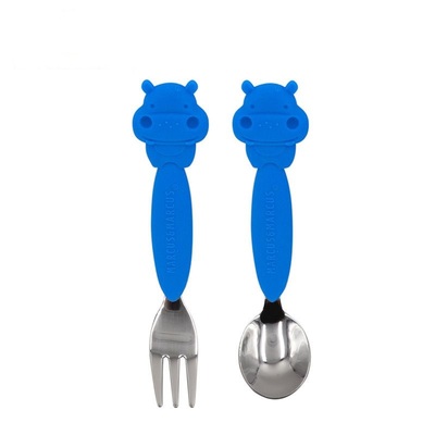 不锈钢餐具套装辅食勺叉便携防摔