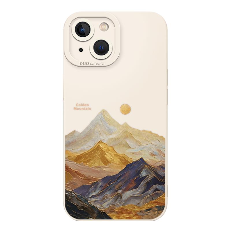 日照金山适用苹果16pro手机壳iphone14小米15荣耀300华为pura70情侣mate50红米oppofindx8一加13/vivo/iqooz9