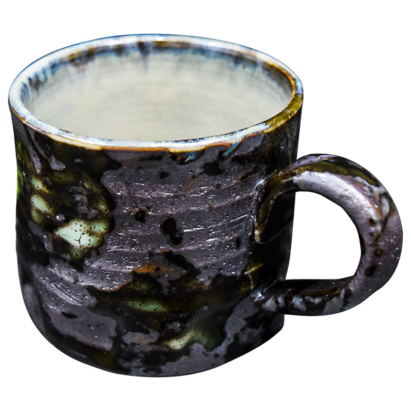 咖啡杯粗陶水杯复古喝水杯