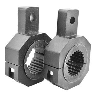 摩托车改装灯支架管夹灯座加装把手减震护杠灯铝合金转换灯架底座