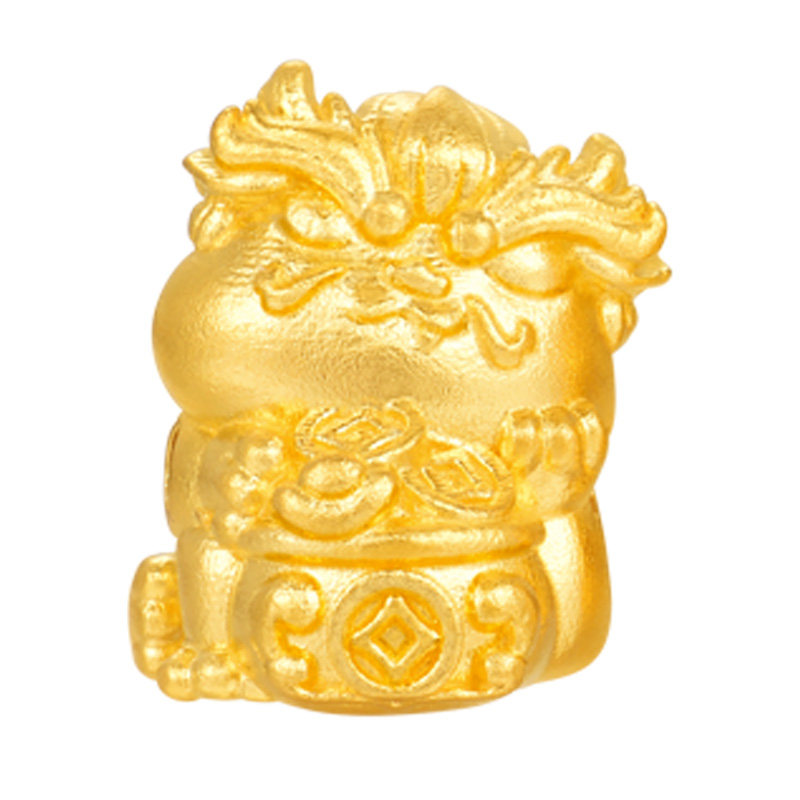 蜜金珠宝 黄金吊坠足金古法文玩三宝貔貅串珠HGG2045