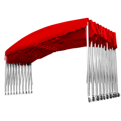 户外大型商用移动推拉雨棚大排档