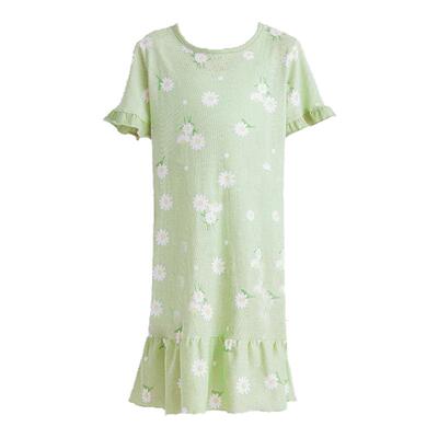 笛莎夏季短袖睡裙女童夏季薄款
