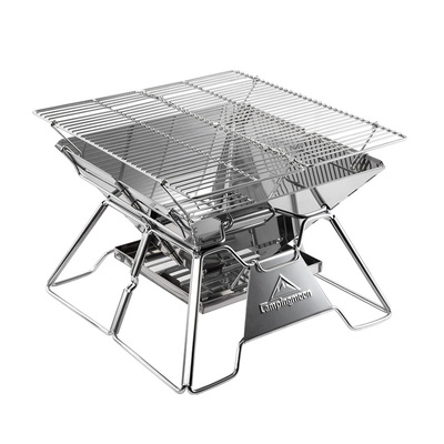 柯曼户外不锈钢烧烤焚火台柴火炉